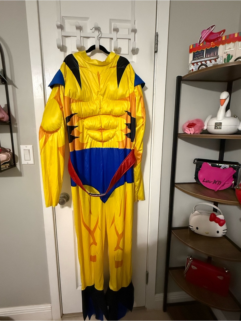 Marvel Wolverine Adult Plus Size Costume Removable Arms Padded Muscle Suit